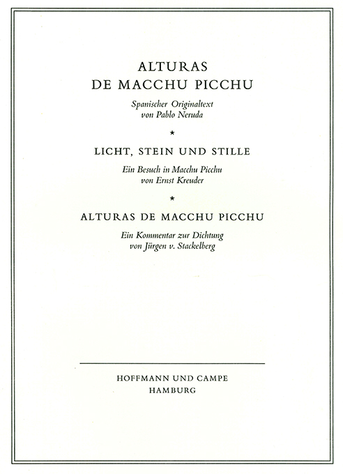 Alturas de Macchu Picchu