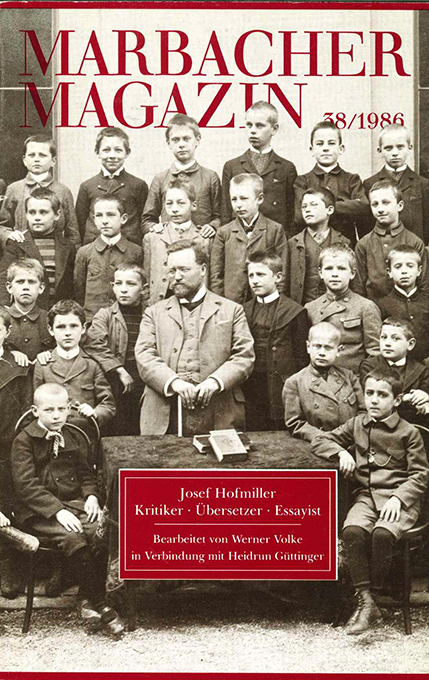 Marbacher Magazin 038 (Hofmiller)