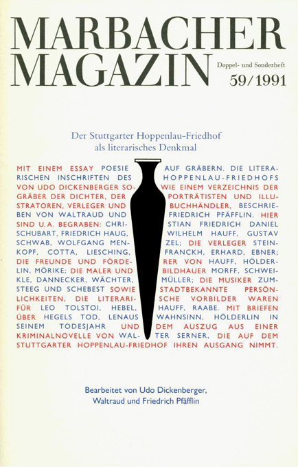 Marbacher Magazin 059 (Hoppenlau-Friedhof)