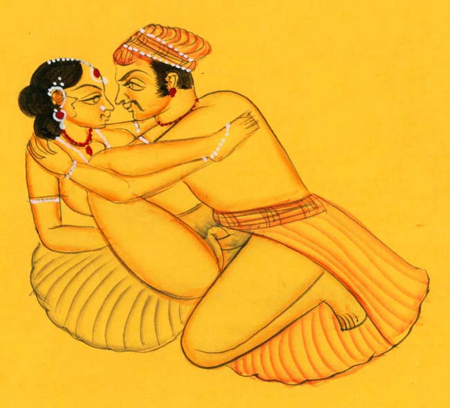 Vier Erotische Miniaturen auf Papier