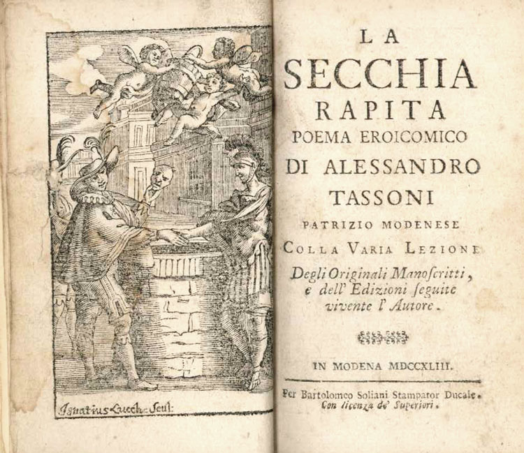 Tassoni, La secchia rapida