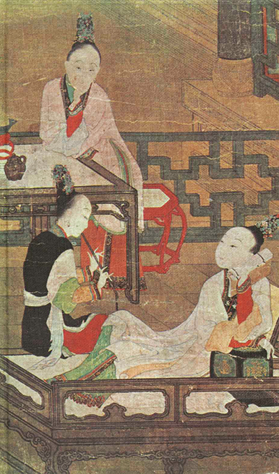 Blumenschatten hinter dem Vorhang