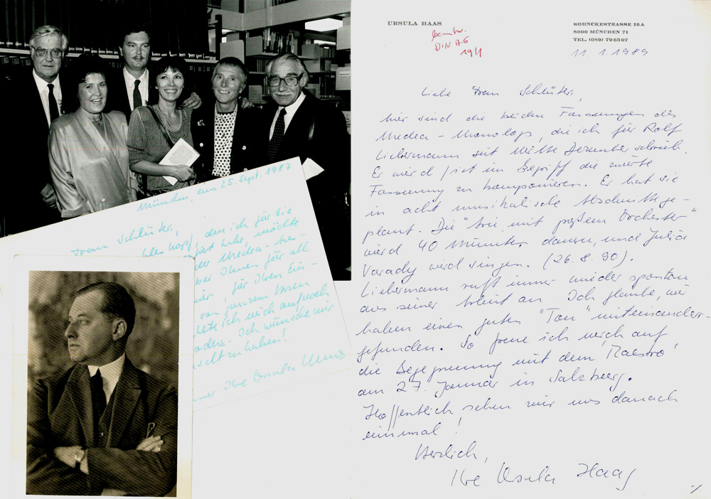 Haas, Eigenhänd. Briefe