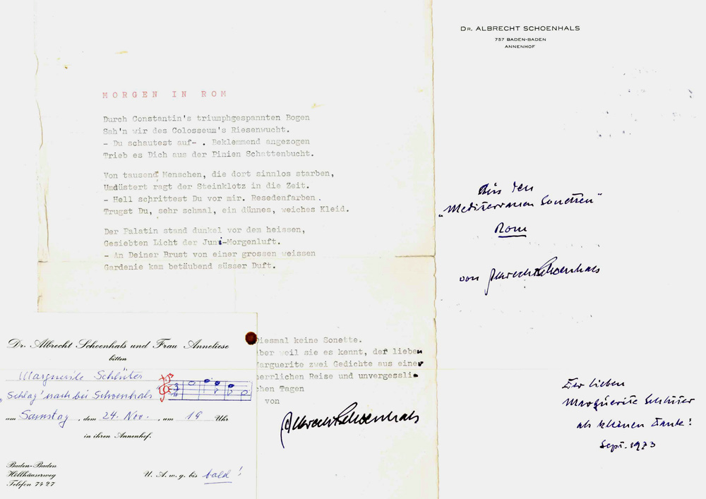 Schoenhals, Typoskripte