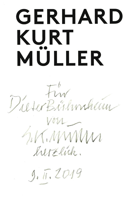 Gerhard Kurt Müller. Maler, Bildhauer, Zeichner