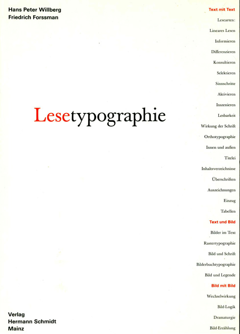 Willberg, Forssman, Lesetypographie