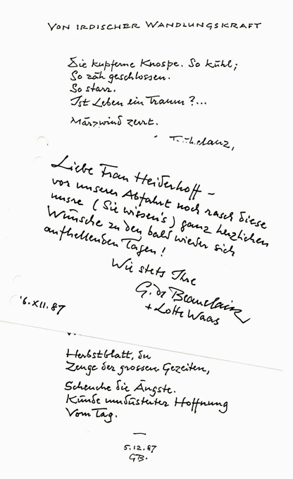 Beauclair, Von irdischer Wandlungskraft