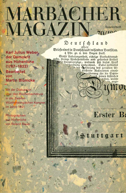 Marbacher Magazin 070 (Karl Julius Weber)
