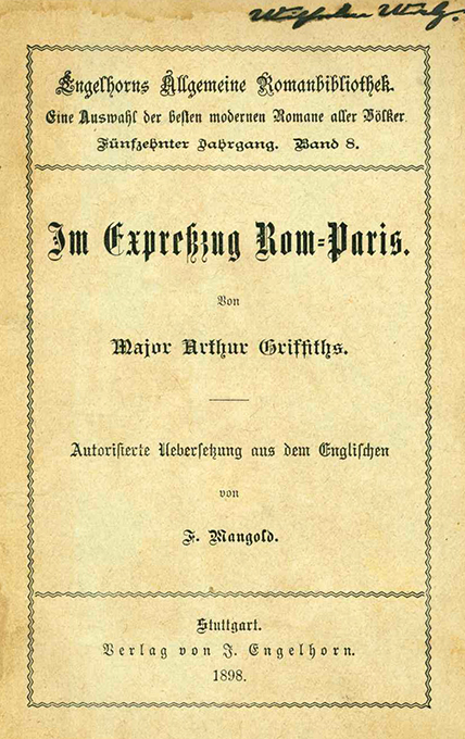 Griffiths, Im Expreßzug Rom-Paris