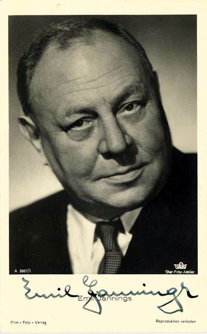 Emil Jannings, signierte Fotografie