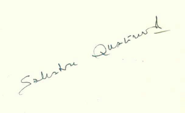 Quasimodo, Das Leben (signiert)