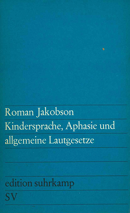 Jakobson, Kindersprache