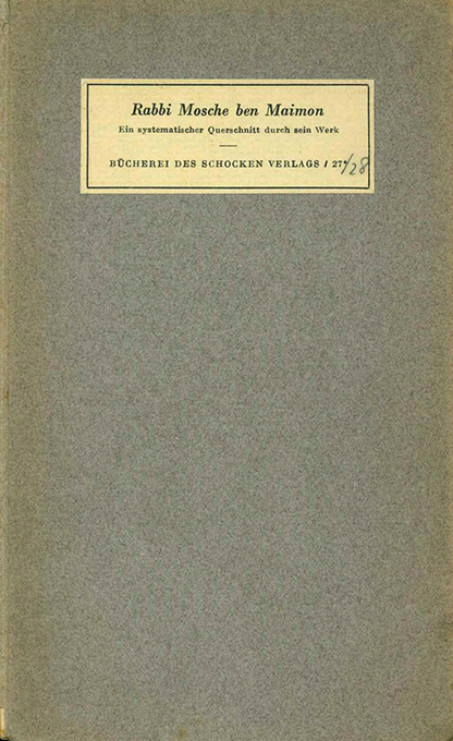 Rabbi Mosche ben Maimon