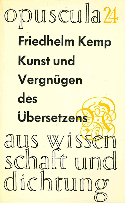 Kemp, Kunst und Vergnügen