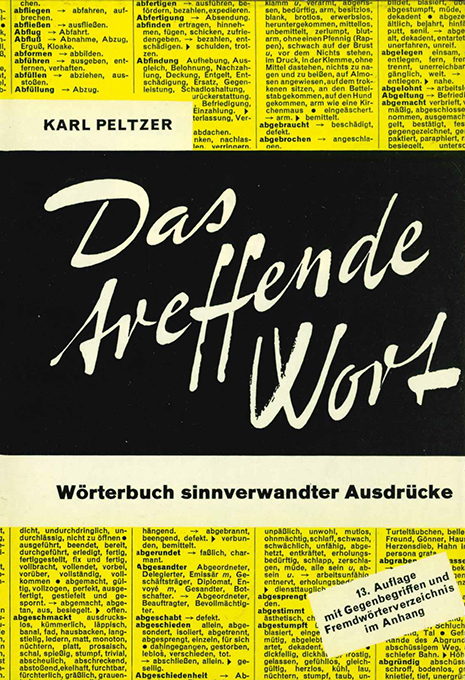 Peltzer, Das treffende Wort