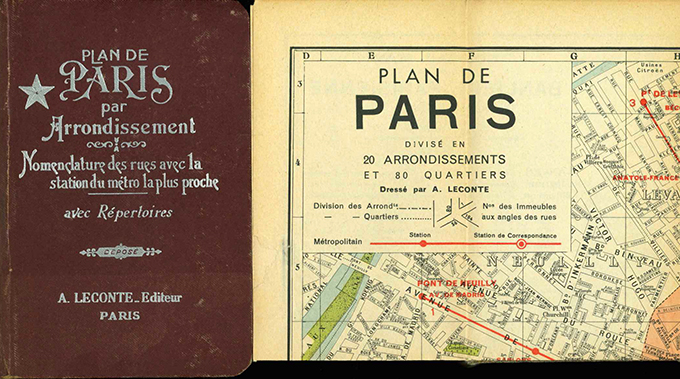 Guide indicateur de rues de Paris