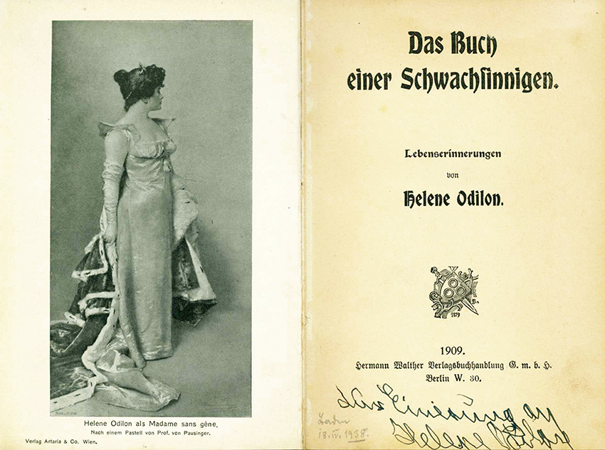 Odilon, Das Buch einer Schwachsinnigen