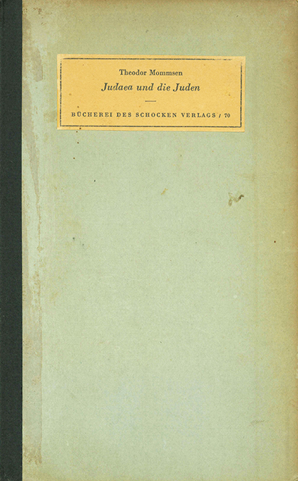 Mommsen, Judaea und die Juden