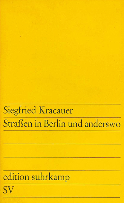 Kracauer, Straßen in Berlin