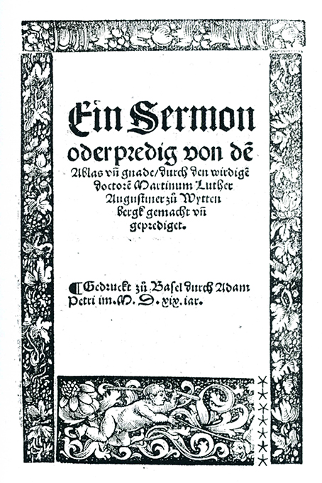 Luther, Ein Sermon