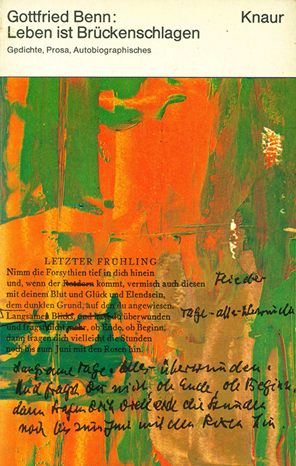 Benn, Leben ist Brückenschlagen 1968