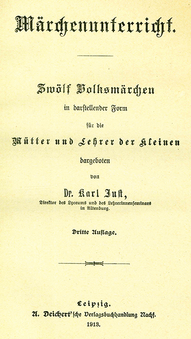 Just, Märchenunterricht 1913