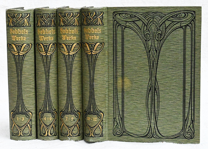 Hebbel, Sämtliche Werke Lwd.