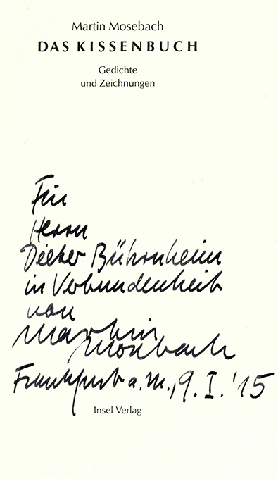 Mosebach, Das Kissenbuch