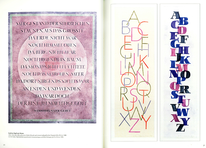 Ein Jahrhundert - zwei Schriftkünstler