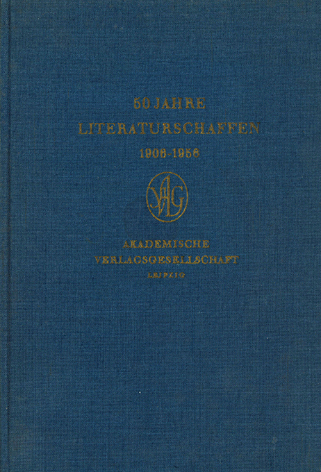 50 Jahre Literaturschaffen. 1906 - 1956