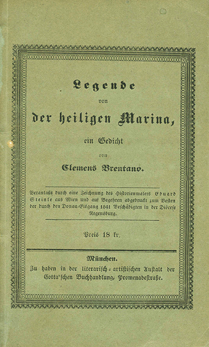 Brentano, C., Legende der heiligen Marina