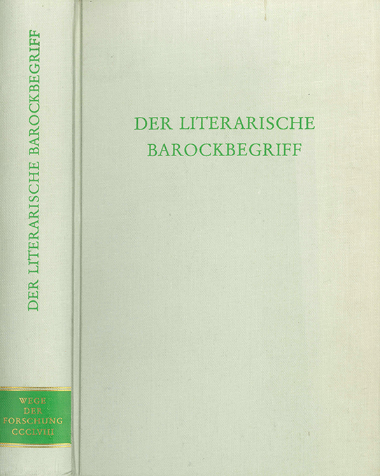 Barner, Der literarische Barockbegriff