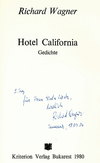 Wagner, Ri., Hotel California 1