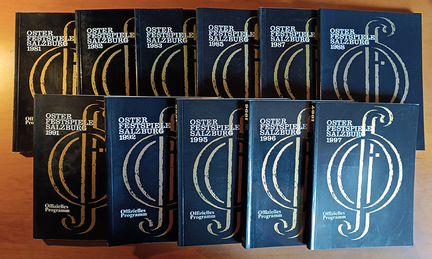 Osterfestspiele Salzburg. Offizielles Programm. 11 Bände
