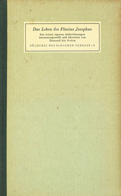 Leben des Flavius Josephus, Das 1934