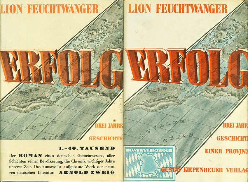 Feuchtwanger, L., Erfolg OUmschläge