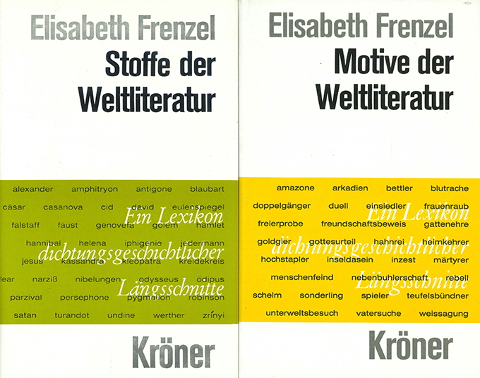 Frenzel, Stoffe / Motive der Weltliteratur