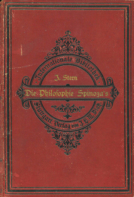 Stern, J., Die Philosophie Spinozas