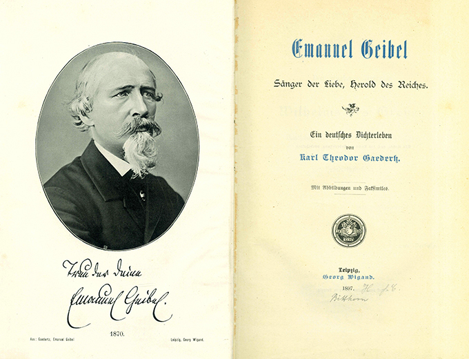 Gaedertz, Emanuel Geibel