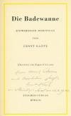 Klotz, Die Badewanne