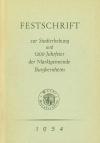 Ries, Festschrift zur Stadterhebung Burgbernheim