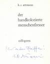 Artmann, Der handkolorierte Menschenfresser 1980
