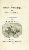 Musäus, Die deutschen Volksmährchen (1804-1805)