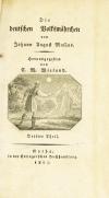 Musäus, Die deutschen Volksmährchen (1804-1805)