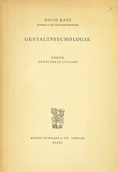 Katz, Gestaltungspsychologie